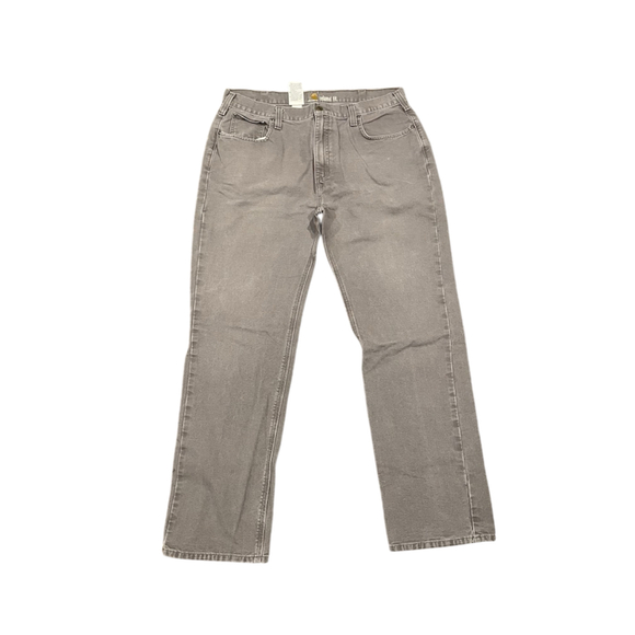 CARHARTT RELAXED STRAIGHT RUGGED FLEX® DUCK DUNGAREE Work Pant Gray Size 40x34 - Picture 1 of 6